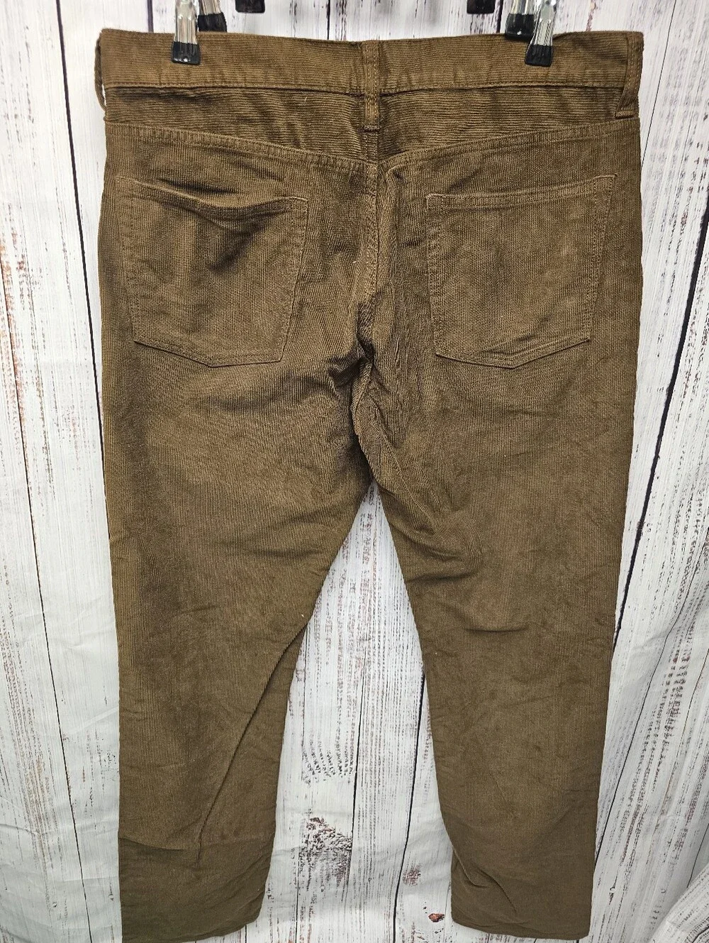 J.Crew 770 Straight Corduroy Pants Men's Size 34x34 Brown Corduroy Trousers